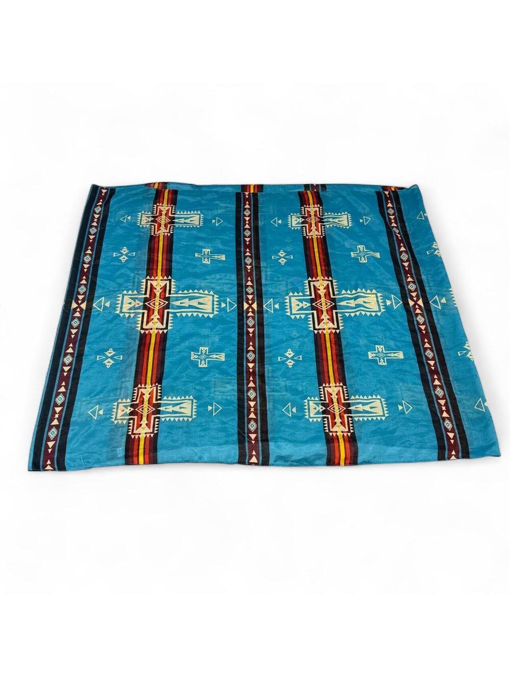 Teal Southwestern Scarf-wrap
